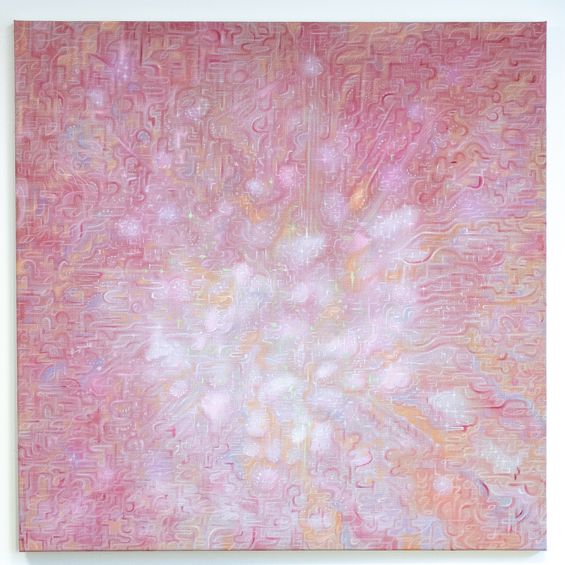 Feminien Mysterie - 2024 - 90x90 cm - olieverf op linnen