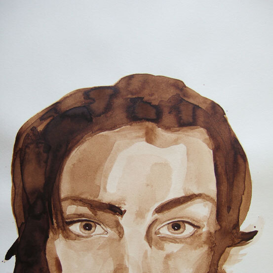 Psyche 013 - bister op papier - 40x50 cm 