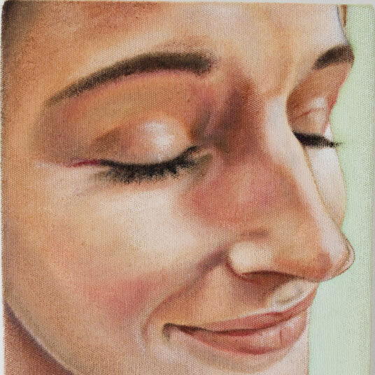 Break 1 / Pitty - 2011 - olieverf op canvas op hout - 14,5x21 cm  